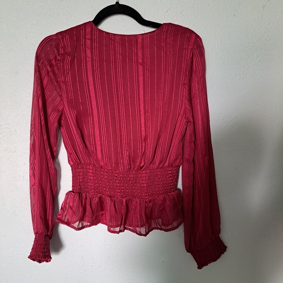 Japna Burgundy Blouse - Picture 8 of 8